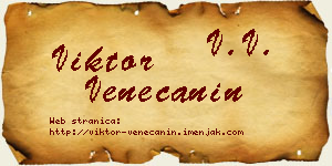 Viktor Venečanin vizit kartica